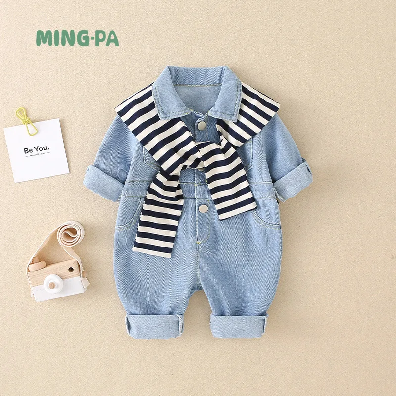 Baby Clothes Spring and Autumn Style for Boys Spring Denim Romper Newborn Spring Cute Crawling Outfit baby clothes