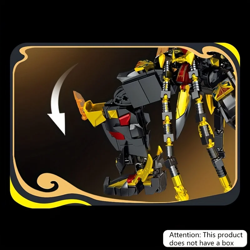 Black Myth Wukong Mech Model Klocki Konstrukcyjne DIY Destiny Man Armor Robot Zestaw Ozdobne Elementy Dekoracyjne Cegły Zabawki dla Dorosłych i Dzieci