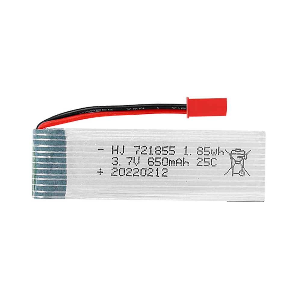 Batteria ad alta velocità 721855 3.7V 650mAh con caricabatterie 5 in1 per Udi U815A U818A U819A L6052 L6036 V212 V222 H07 accessorio batteria RC