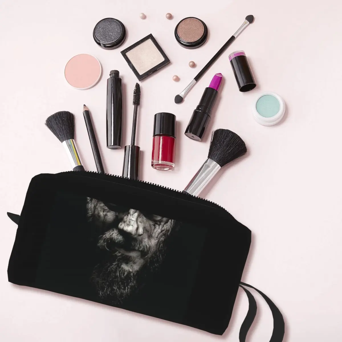 Vikings Ragnar Travel Bolsa De Higiene Pessoal Para Mulheres, Armazenamento De Beleza, Kit Dopp, Bolsa De Maquiagem Cosmética, Valhalla God Odin, Moda