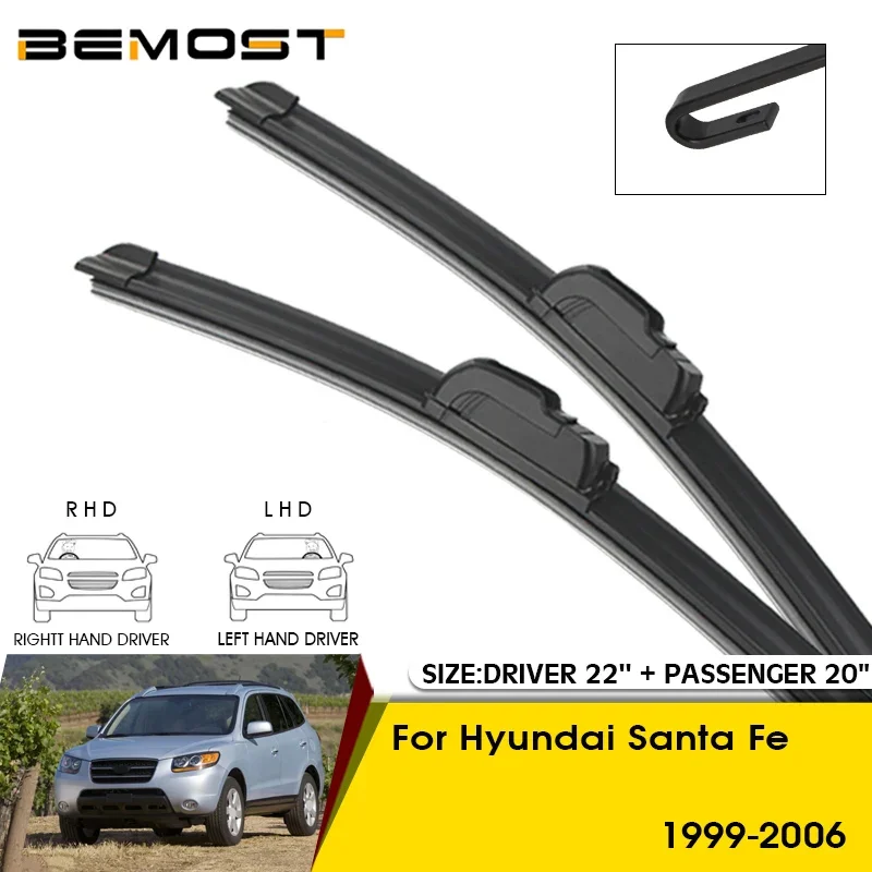 Car Wiper Blades For Hyundai Santa Fe 1999-2006 Windshield Windscreen Front Window Blades 22