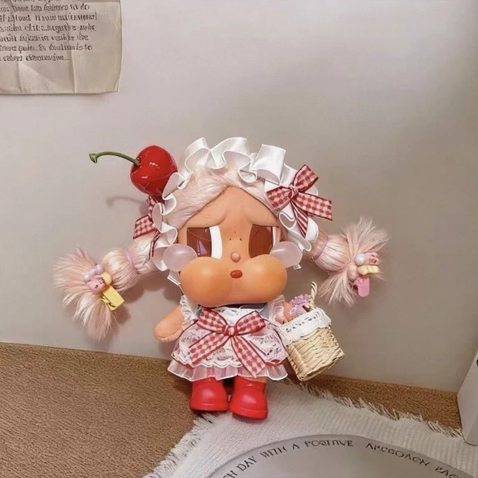 Para CRYBABY modo de vacaciones en amor suéter vestido rojo conjunto de lunares para muñeca SKULLPANDA ropa para niños accesorios de moda
