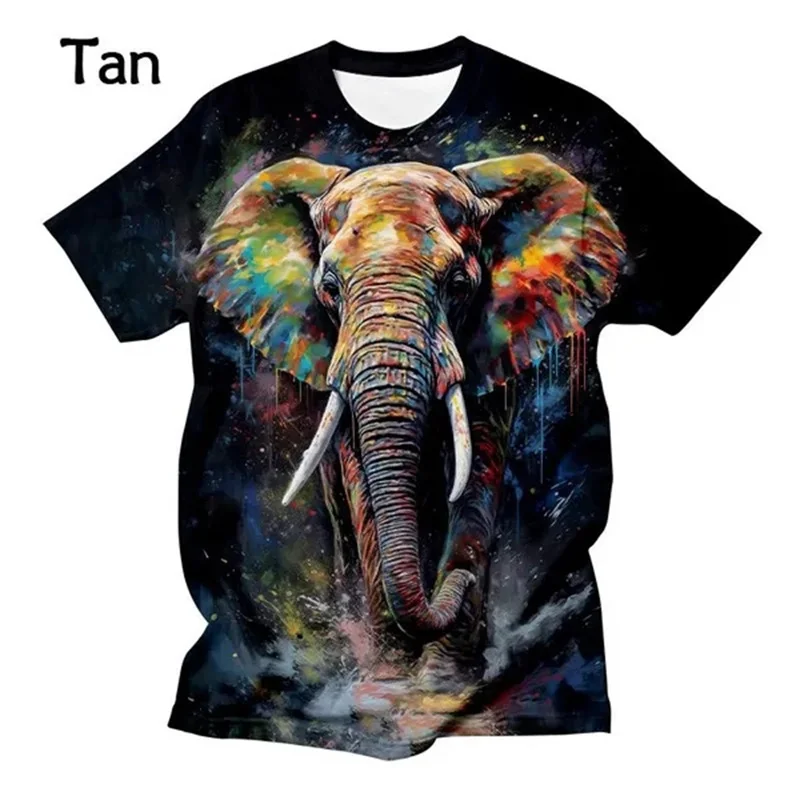 

Футболка с 3D принтом слона в стиле хип-хоп, забавные модные топы, крутая футболка, детская футболка больших размеров, мужские рубашки, женские футболки Y2k