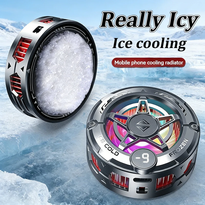 

Magnetic Back Clip Universal Phone Cooler with Digital Display Silent Semiconductor Cooling RadiatorCooling Fan for Gaming