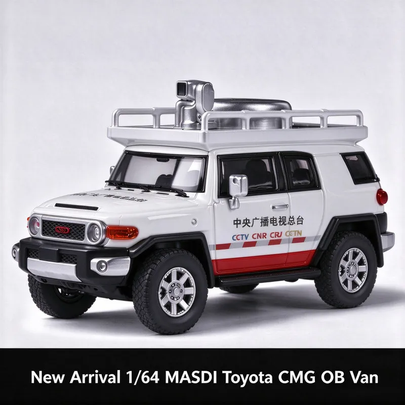 MASDI 1/64 Toyota FJ Cruiser, modèle réduit de voiture de télévision CMG, voiture en métal moulé sous pression, collection de modèles réduits, jouet, cadeau pour garçons. # peetyeee