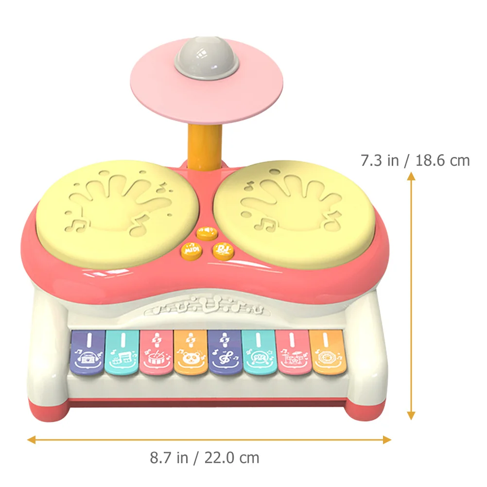 Musical Drum Premium Percussion Instrument For Kids With Light Sound Toddler Baby Educational Plaything Musical Instrument
