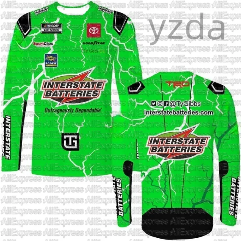 

Nazca Ty_Gibbs_ Мужская и женская повседневная футболка для гонок на мотоциклах с длинными рукавами для занятий спортом на открытом воздухе, удобная, быстросохнущая