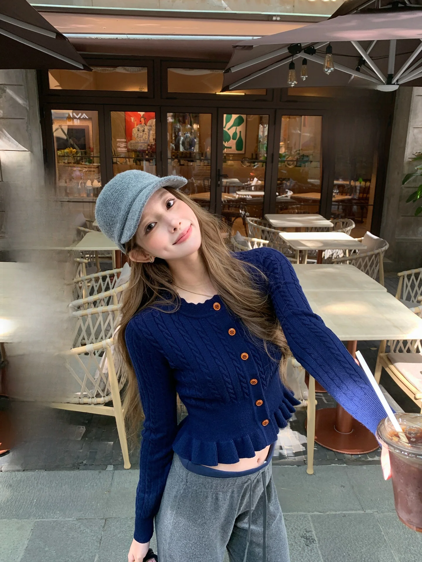 

Lione Slim Fit Knitwear Waist Cinched Spiral Wave Cisas New Year White Enhancing Casual Sle Women's Faion