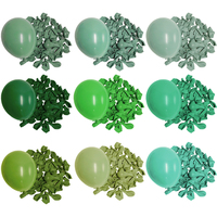 20Pcs 5/10/12inch Green Balloons Round Sage Green Latex Ballons Wedding Birthday Party Baby Shower Decor