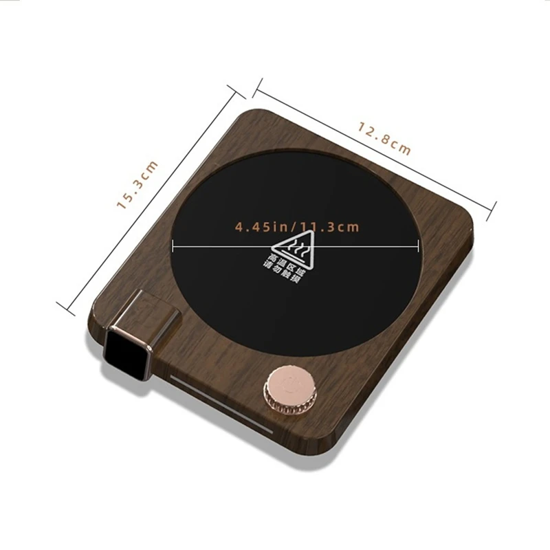 Aquecedor de xícara de café de mesa de escritório, aquecedor de xícara de café, aquecedor de copo inteligente, para aquecer café, bebidas US Plug-AT64