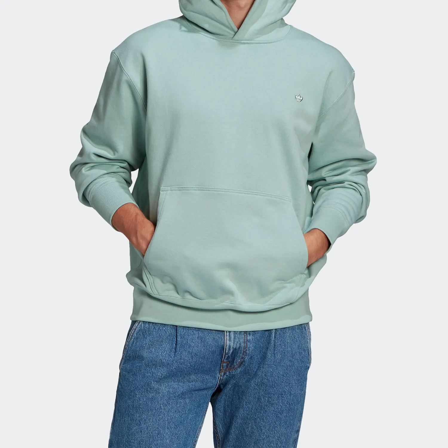 Adidas genuine clover new men's and women's sports casual hooded sweatshirt GN3382
