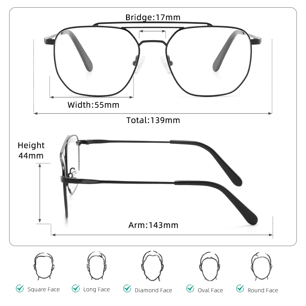 Luxus männer Farbwechsel Brillen Metall Doppel Strahl lesebrille männer Retro Myopie Gläser Intelligente Photochrome Brillen