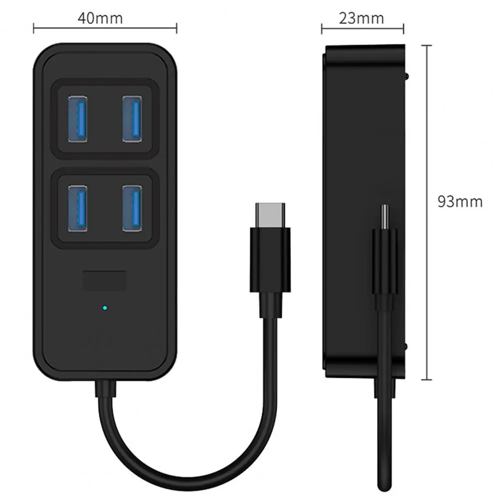 Type-c Hub with Usb-c Power Supply Port High Speed Type-c Hub 4-in-1 Docking Station for Laptop Accessories Multi Splitter