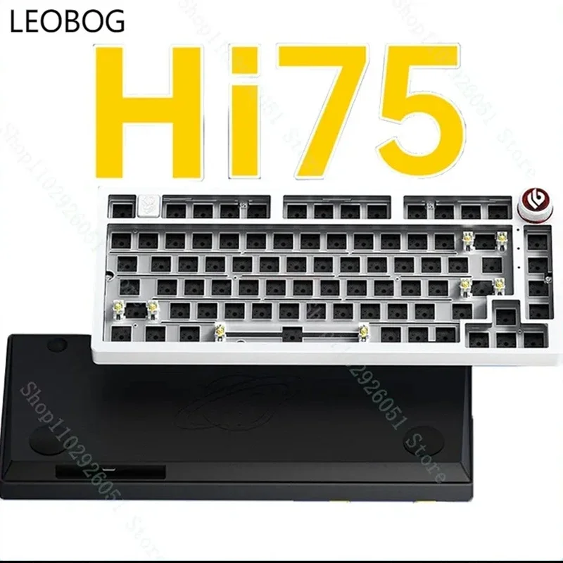 LEOBOG Hi75 Aluminum Tuotuo Mechanical Keyboard Kit Full Key Impulse Free Hot Plug Wired Rgb Game Keyboard Accessories Gift