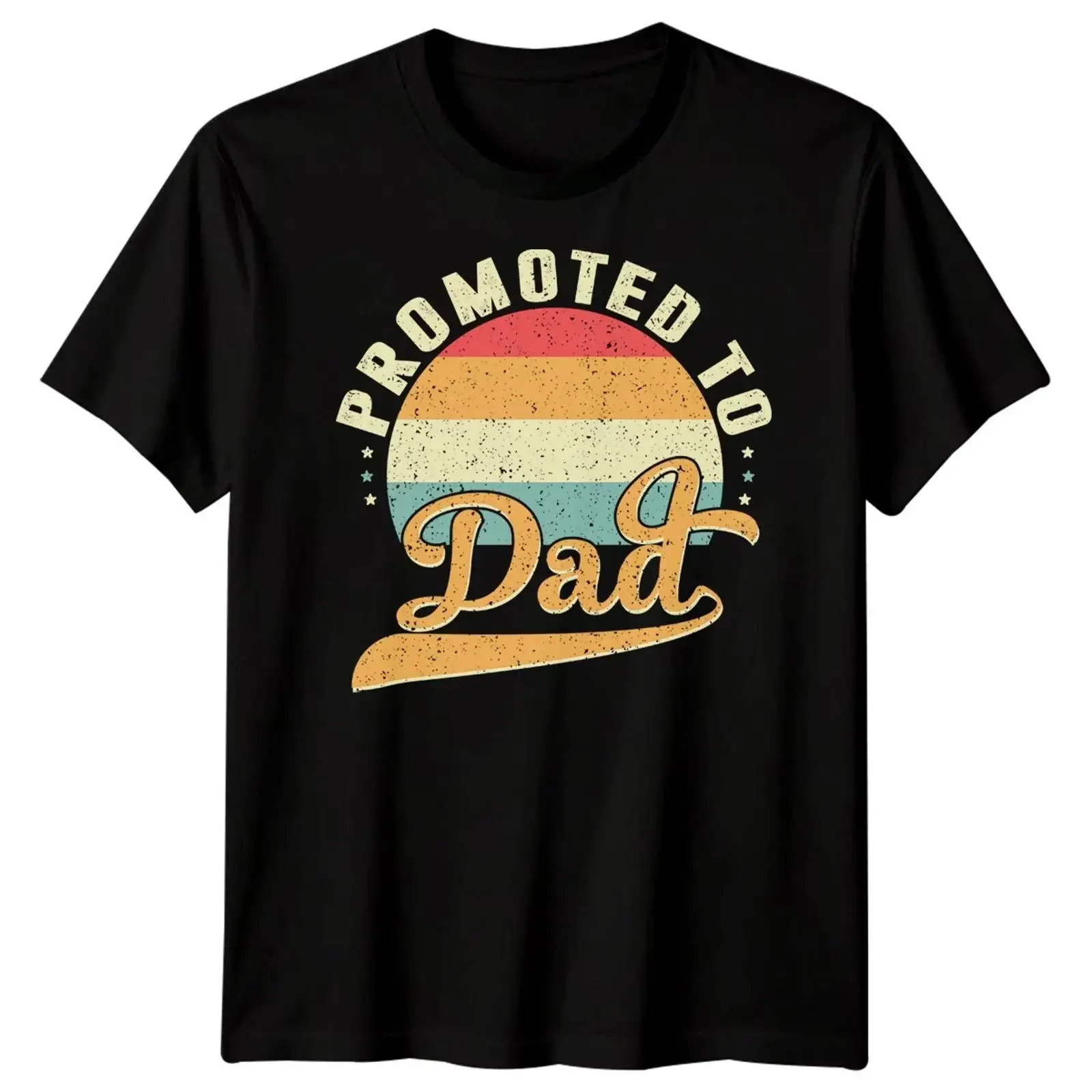 Lustiges Herren T Shirt Promoted To Dad Vatertag Bester Papa aller vintage Washed Stylish Comfortable Unisex fashion
