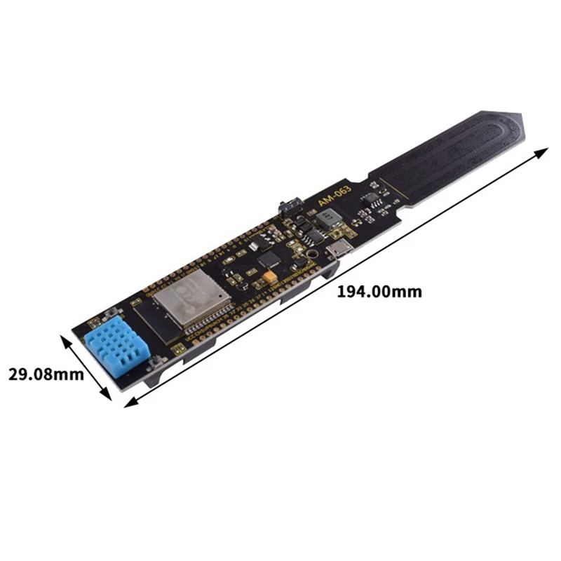 ESP32 Temperature Humidity Module And Soil Module Remote Monitor With 18650 Battery Holder Module