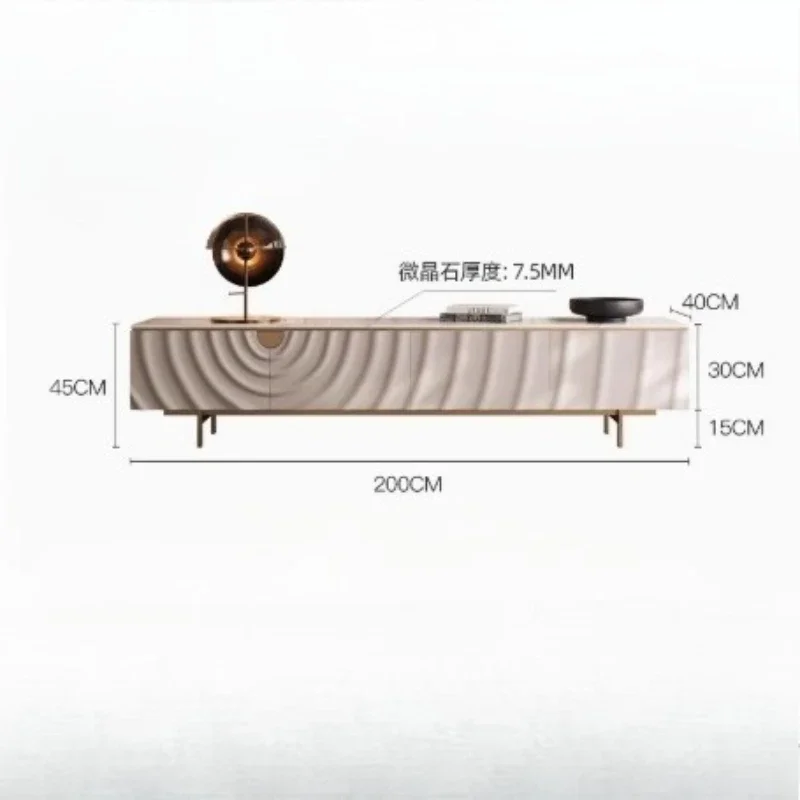 高級モダンなリビングルーム用テレビ台、快適なテレビテーブル、ファームハウス風テレビキャビネット、床置きインテリア収納家具