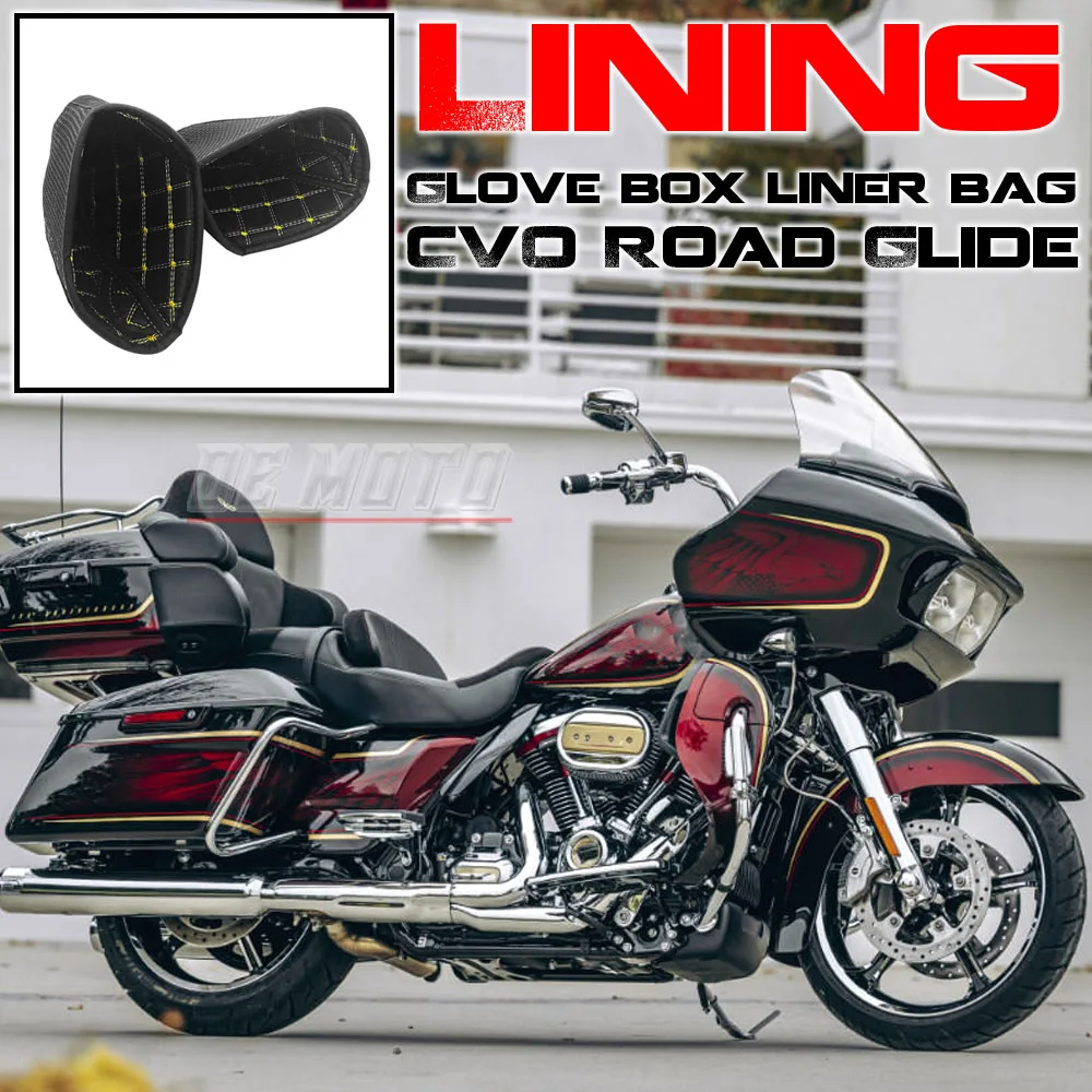 

Motorcycle Accessories Black Compartment Liners For Harley Touring CVO Road Glide FLTRX ST FLTRXSTSE 2024 FLTRXSE 2023 2024