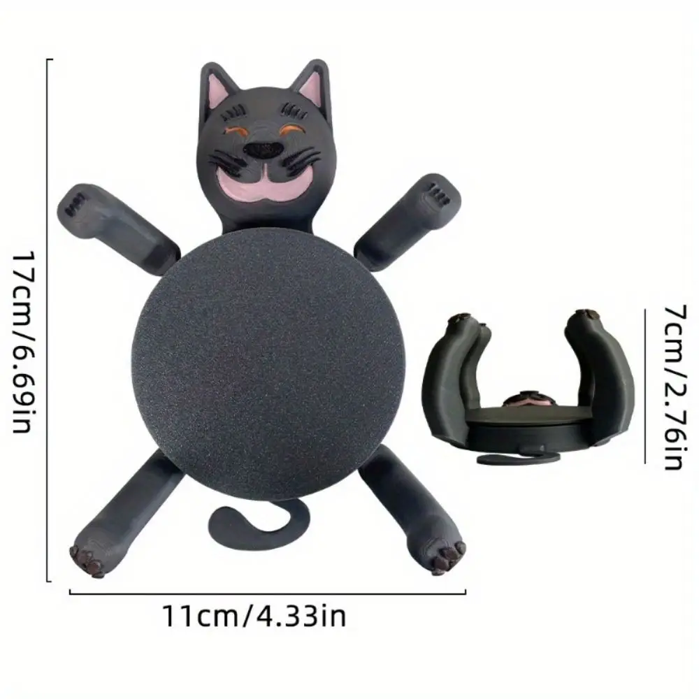 Cute 3D Print Cat Coasters Creative Non-slip Heat Insulation Cat Mug Holder Waterproof Funny Animal Drinks Placemat