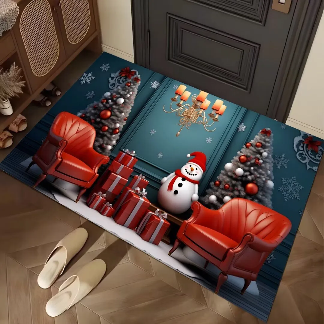 

Рождественская елка, дворец, ковер Санта-Клауса, фестиваль, гостиная, диван, спальня, кабинет, кухня, входная дверь, ковер, нескользящий декоративный коврик