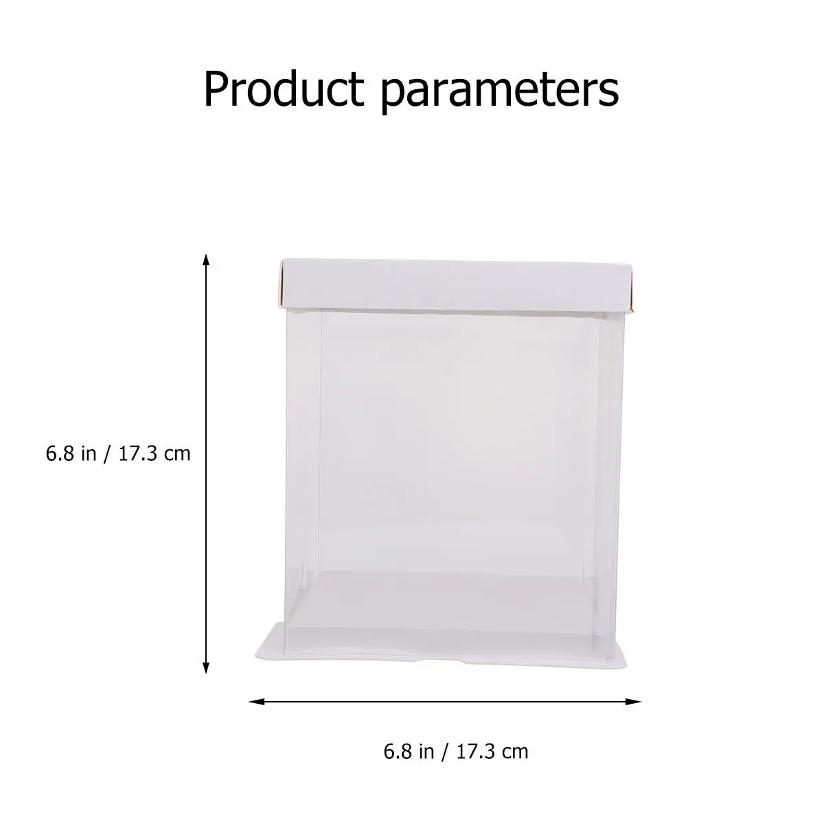 4Pcs Premium White Cardboard Cake Box Elegant Assembly for Birthday Wedding Shower Dessert Packaging Box