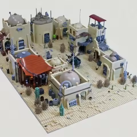 2864pcs MOC Mos Eisley Additional Buildings Model Building Blocks Toys Assemble Creative Idea Education Christmas Gift Birthday