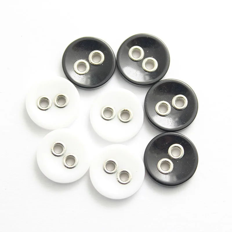 20PCS Two Eye Steam Eye Buttons Resin Button 11.5-30mm Shirt Coat Button Embellishments for Clothing Scrapbooking Sewing Buttons