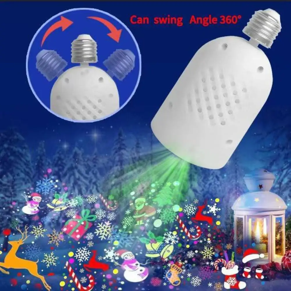 

E27 База Светодиодная лампа Прожектор Лампа Теплый белый Вращающиеся цвета Семицветная вращающаяся лампа Сценический эффект Семицветное изменение