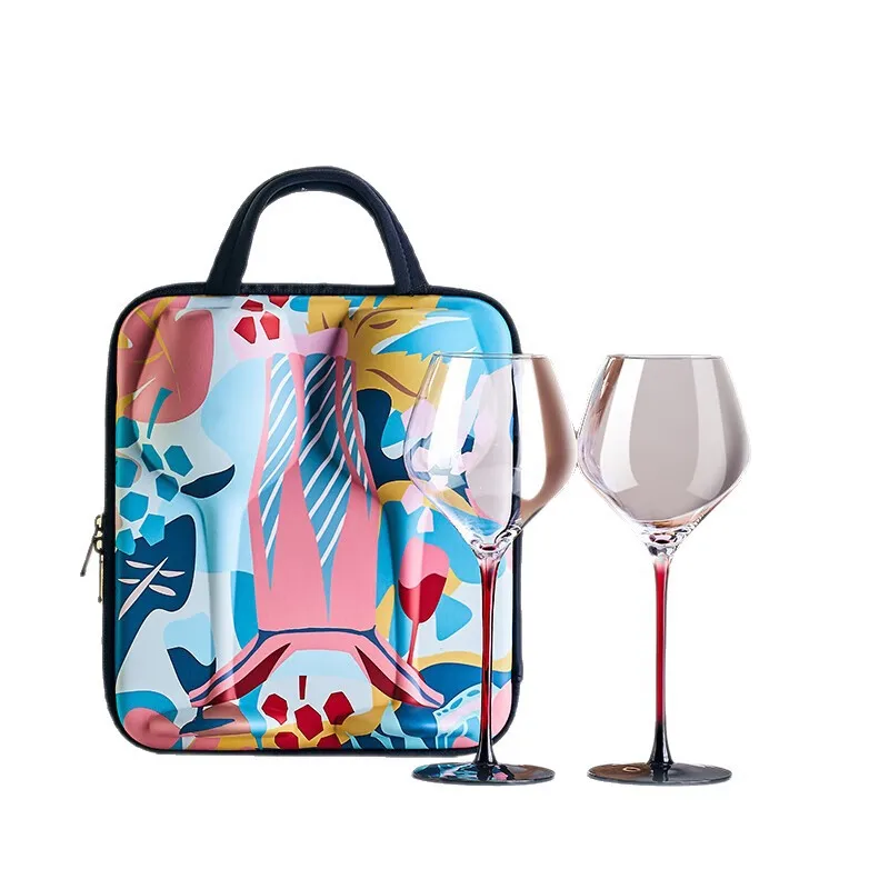 Crystal glass red wine glass, translucent lead-free integrated forming goblet