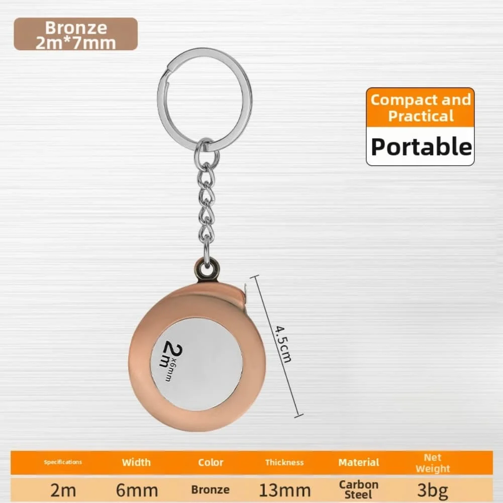 Soft Steel Blade Precision Tape Stainless Construction Compact Pocket Design High Precision Measuring Tape As Shown