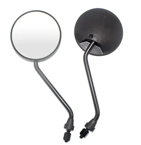 

Universal Rear View Convex 4.1" Round Motorcycle Mirrors with 8mm Bolt for Scooter Dirt Bike Moped Honda Kawasaki Suzuki Yamaha