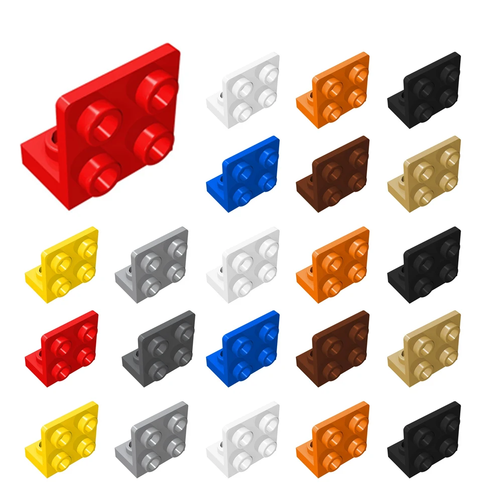 

60pcs 99207 Bracket 1 x 2 - 2 x 2 Inverted Buildings Blocks Collections Bulk Modular Toys For Technical MOC DIY Assembled Bricks