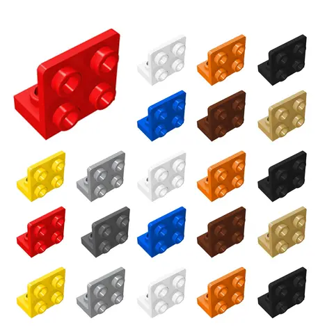 60pcs 99207 Bracket 1 X 2 - 2 X 2 Inverted Buildings Blocks Collections Bulk Modular Toys For Technical MOC DIY Assembled Bricks