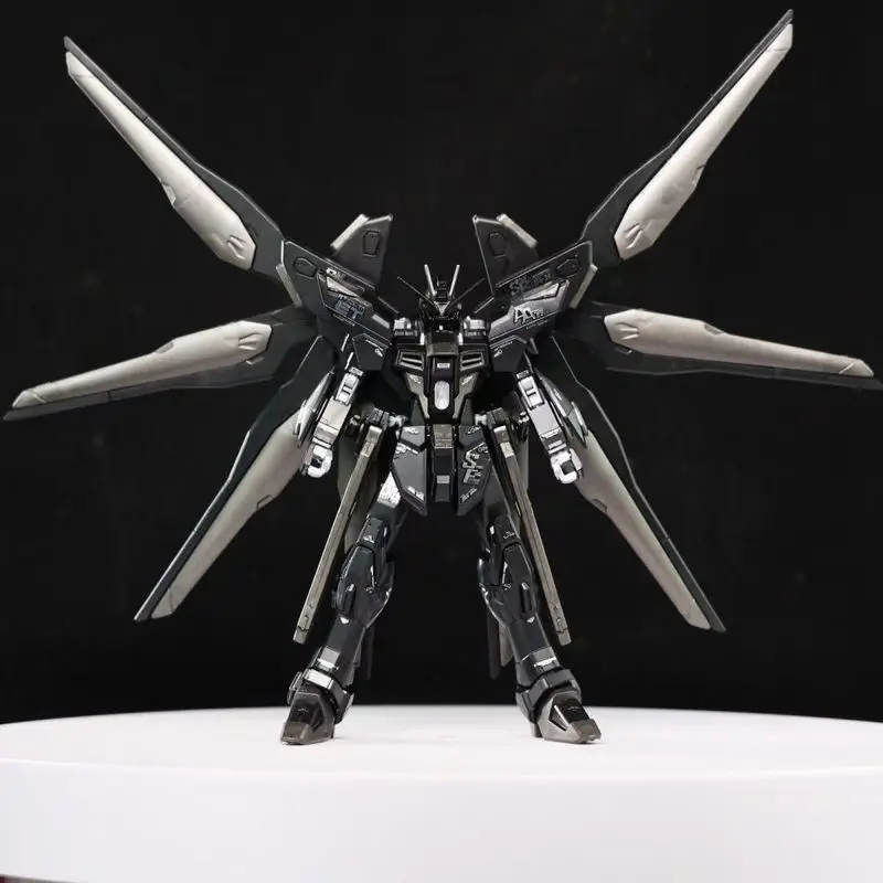 Gaoke HG 1/144 Model Kit ZGMF-X20A  Strike Freedom Midnight Color With Wing Of Light Assembly Action Figures Plastic Model Toy