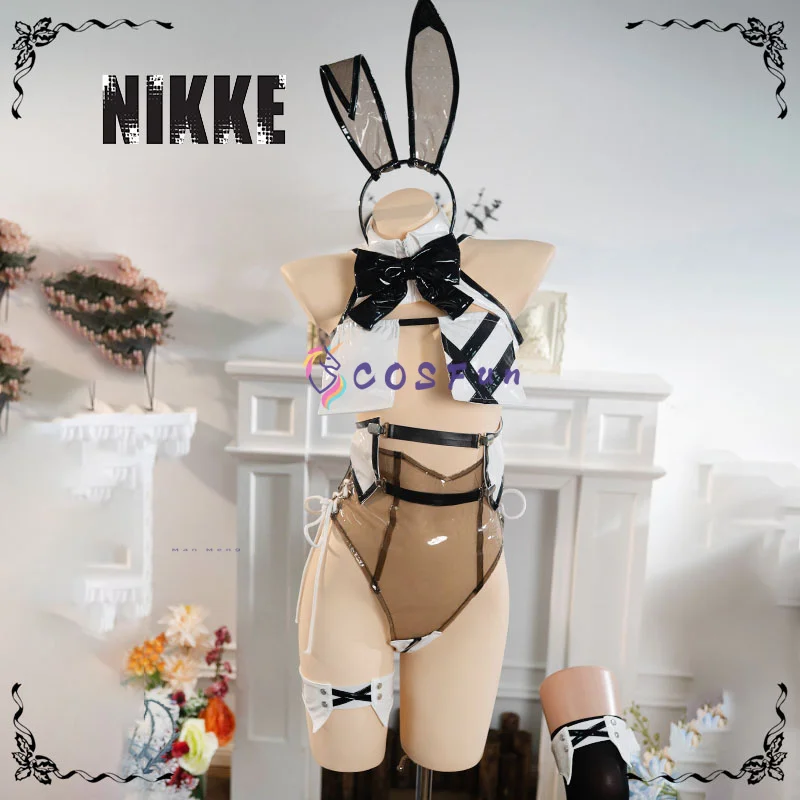 

:The Goddess of Victory Bunny Girl Cosplay Costume Anime Party Halloween Role Play Uniform Women's Sexy Costume Clothing