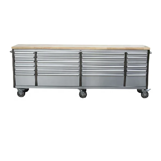 Toolbox work bench stainless steel mechanic tool trolley