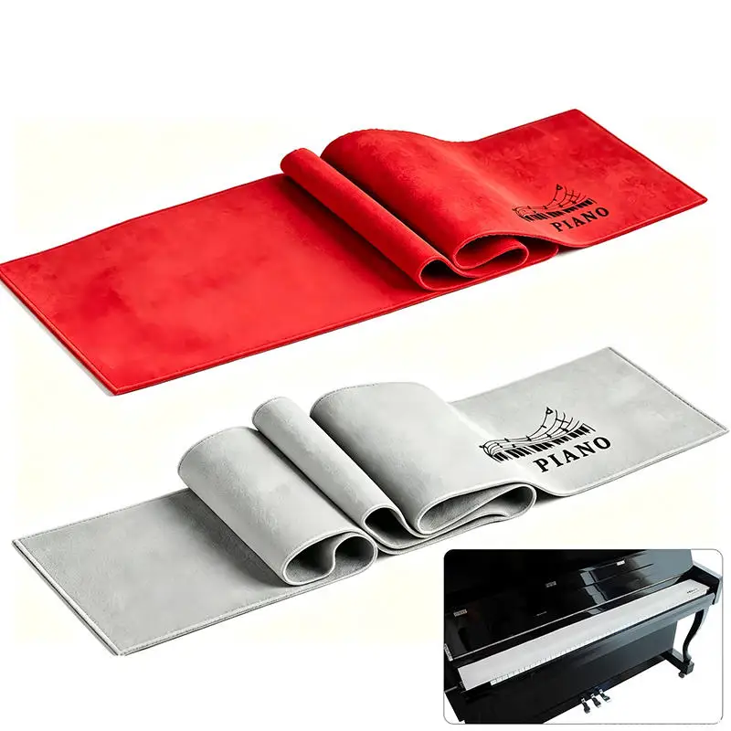 Triangular Upright Piano Keyboard Dustproof Cloth 88-Key Piano Electric Piano Keyboard Cover Cloth Universal for Pianos