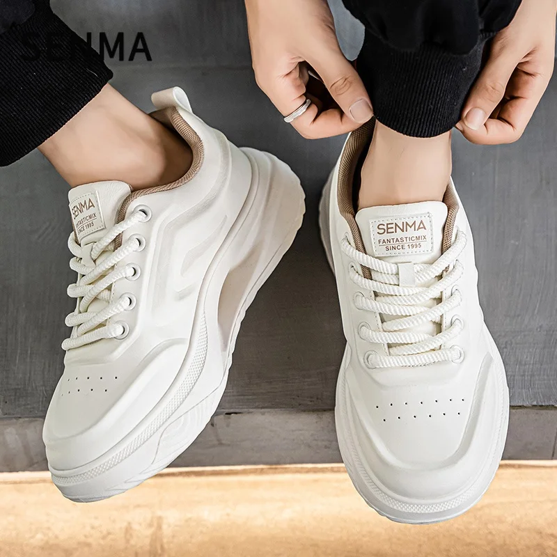 SENMA أحذية رجالية 2026 مضادة للانزلاق الجري الرياضية الأصلية العصرية مجلس حذاء سميك القاع الارتفاع زيادة حذاء كاجوال حذاء رجالي حذاء رياضة #5