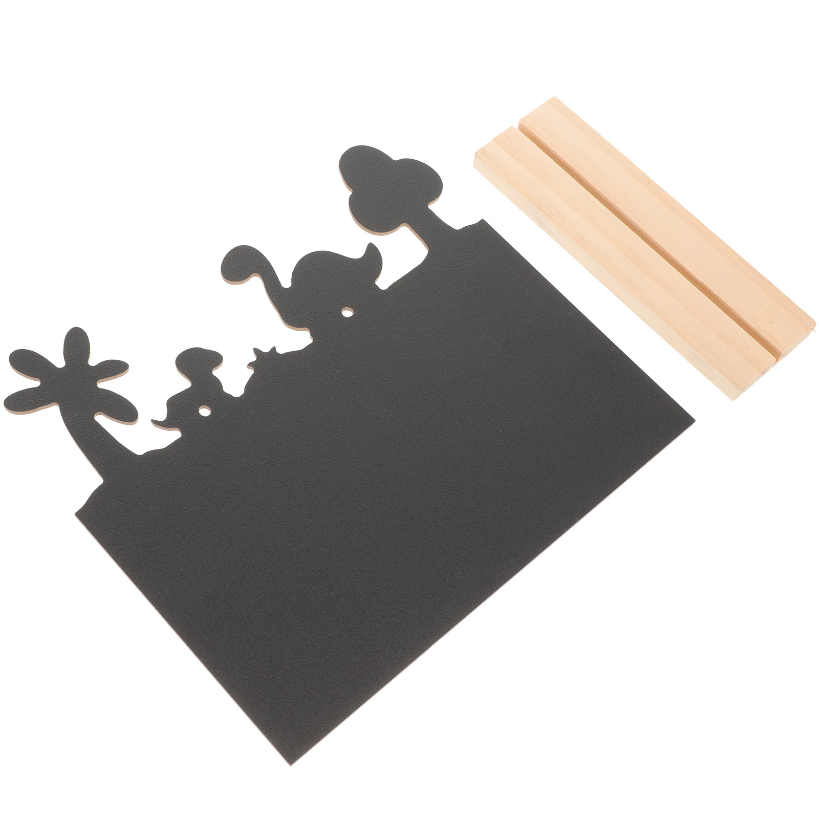 Wooden Chalkboard Sign Tabletop Base Support Desk Chalkboard Sign for Home Office Party Wedding Reusable Erasable