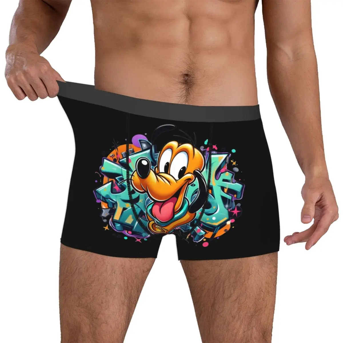 

Custom P-Plutoes Underwear Men Printed Cartoon Boxer Shorts Panties Briefs Soft Underpants