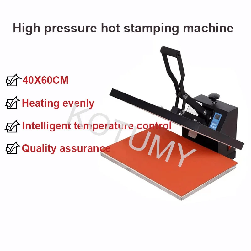 High Pressure Plate Hot Stamping Machine Used For T-Shirt/Brocade Flag/Mouse Pads/Signs Heat Press Tools 220V/110V