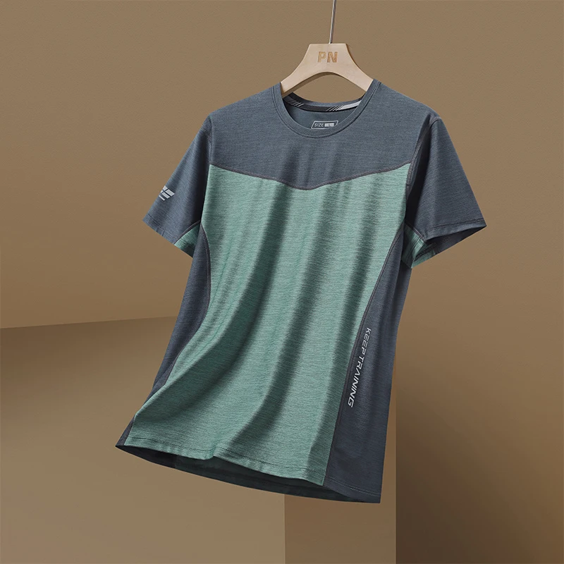 

Quick Dry Sport T Shirt Men'S 2026 Short Sleeves Summer Casual Patchwork Plus OverSize 3XL T-Shirt Top Tees GYM Tshirt Clothes