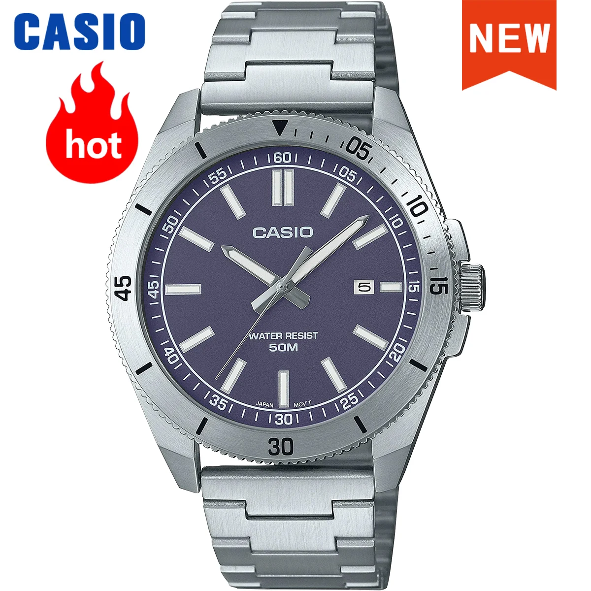 Casio watch men\'s top luxury original quartz watch Analog watch with calendar free shipping New for 2024 MTP-B155