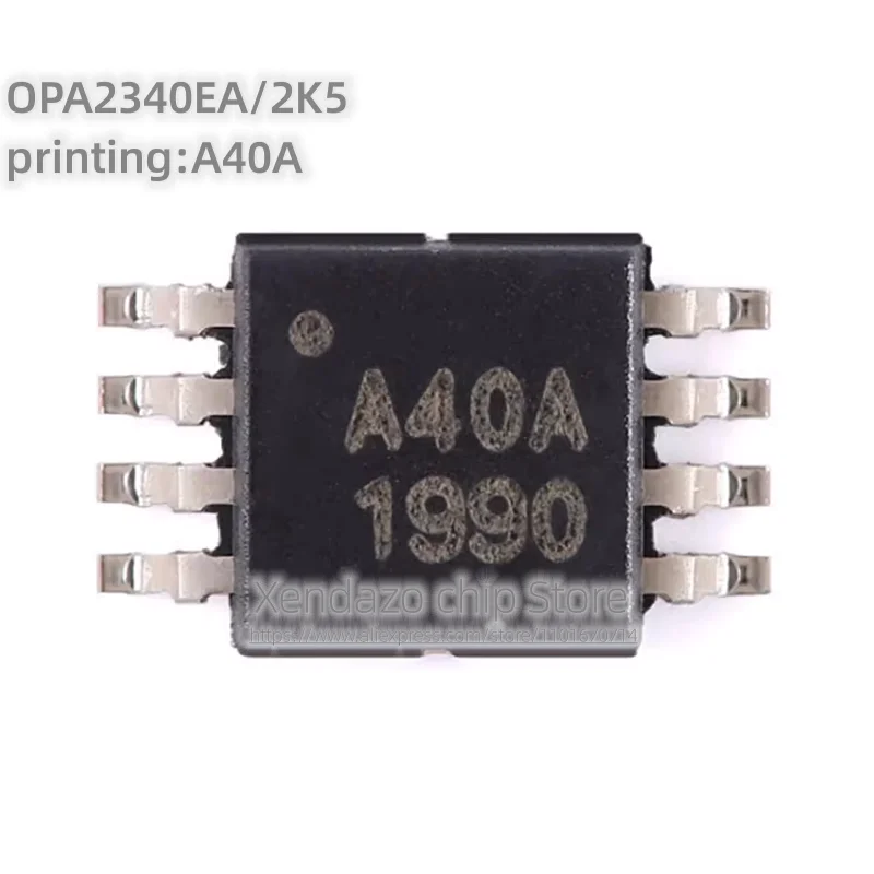 10pcs/lot OPA2340EA/2K5 OPA2340EA printing A40A VSSOP-8 package Original genuine Operational amplifier chip