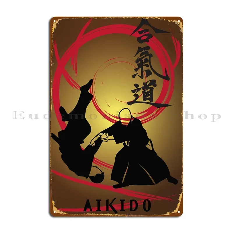 

Aikido Sport Metal Plaque Poster Kitchen Plaques Designing Cinema Customized Tin Sign Poster