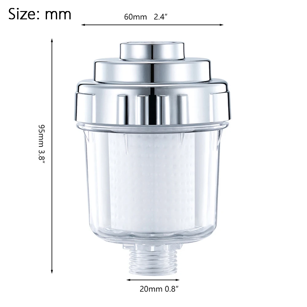 Torayvino Shower Head Filter High Output Revitalizing Shower Filter Water Purifier Improve Water Quality Shower Filter Element