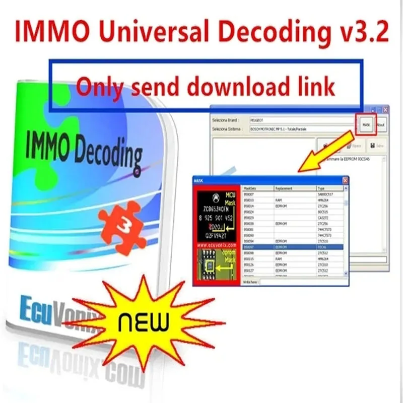 2024 Hot IMMO Universal decoding v3.2 Universal Decoding 3.2 Remove IMMO Code Of ECU +Keygen For Unlimited Install On Many Pc