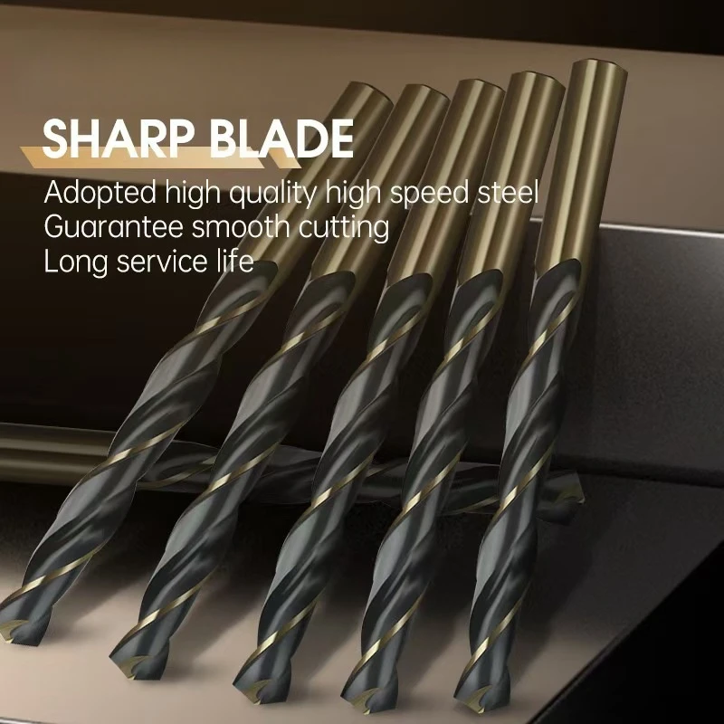 3.0-13.5mm Twist Drill Bit Set HSS 6542 Gun Drill Bit For Wood/Metal Hole Cutter Power Tools