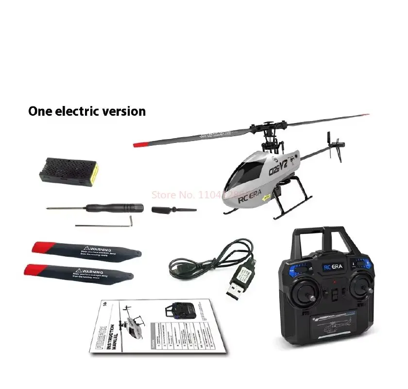 Mini Remote Control Helicopter C129v2 Four Channels Single Rotor Air Pressure Altitude Hold One Button Roll Out Toy Aircraft