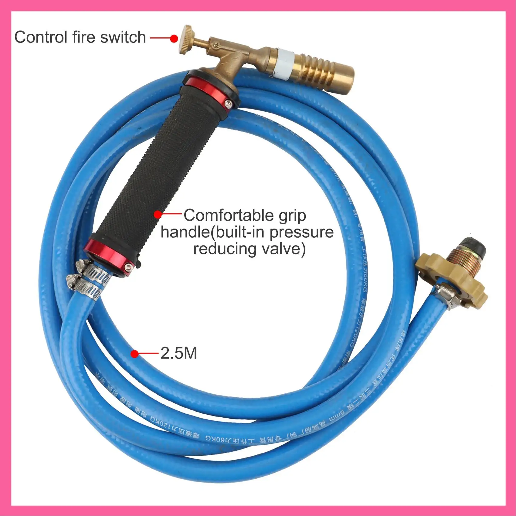 

HOT-Pure Copper Ignition Welding Kit With 2.5M Hose For Welding, Cooking, Brazing, Heating